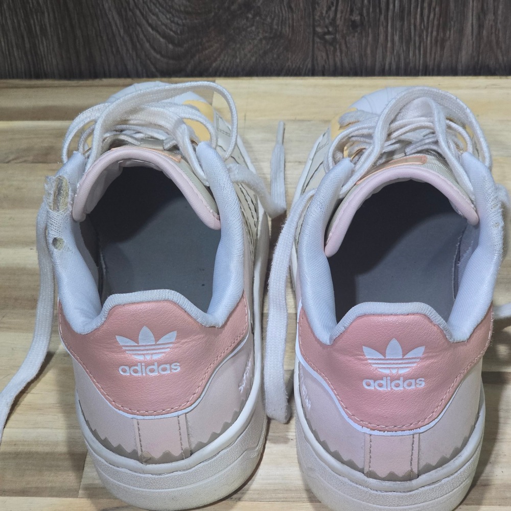 Adidas Superstar Womens Shoes Size 5 White Pink Yellow H05638 Shell Toe Sneakers - Picture 8 of 16